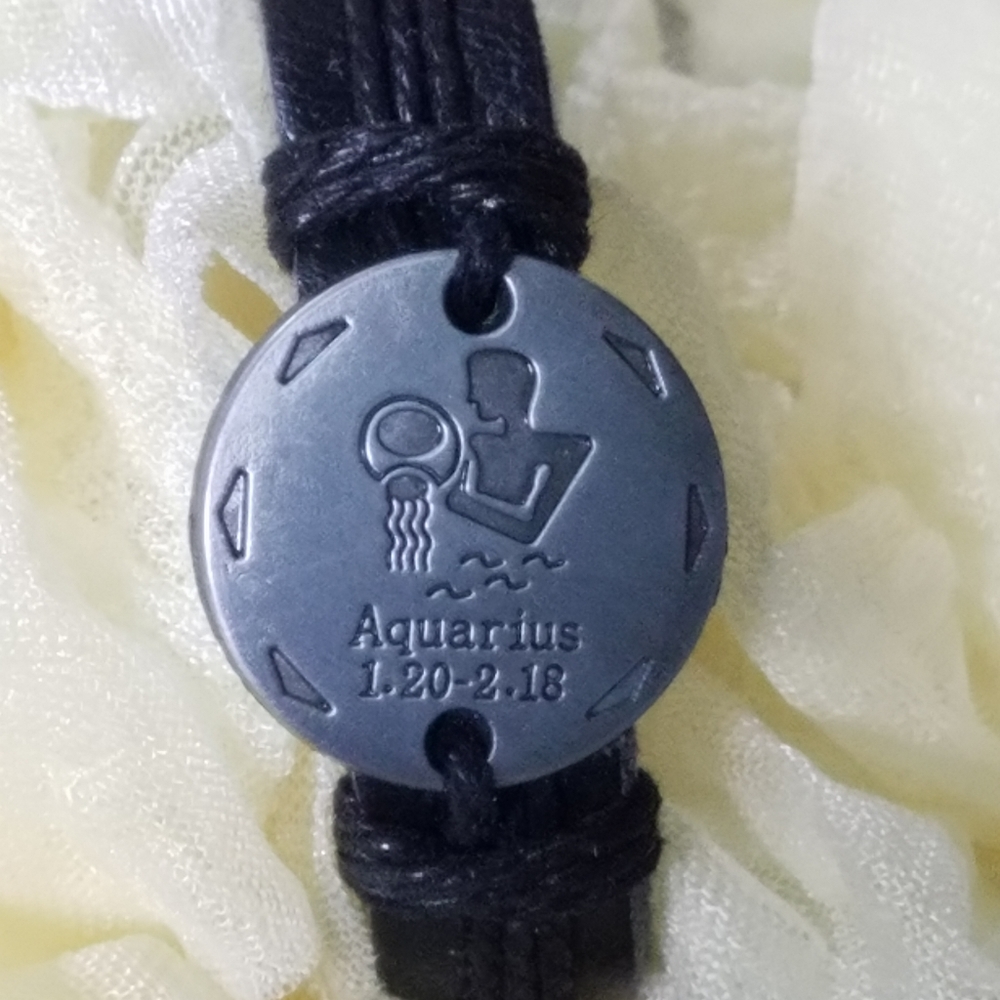 Aquarius zodiac bracelet New